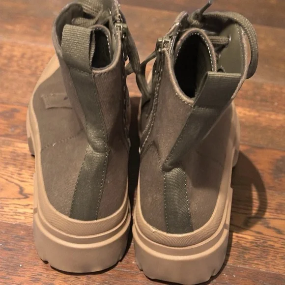 No Boundaries NoBo Combat Boots Women’s Size 8 Lace Up Zip Chunky Sole - Picture 2 of 7